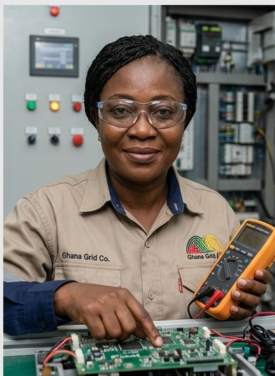 Enterprise — female engineer running operations