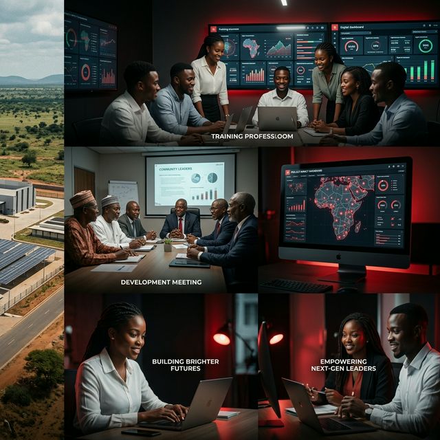 African creative collage