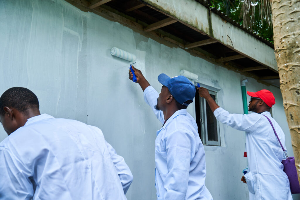 LIFE Africa Vocational Training Program - Tiling and construction trade demonstration